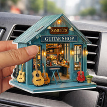 Load image into Gallery viewer, Custom Guitar Shop Car Vent Clip Personalized Gift for Dad
