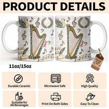 Load image into Gallery viewer, Personalized Musical Notes Coffee Mug Custom Gift for Music Lovers
