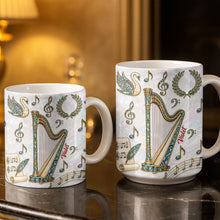 Load image into Gallery viewer, Personalized Musical Notes Coffee Mug Custom Gift for Music Lovers
