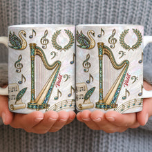 Load image into Gallery viewer, Personalized Musical Notes Coffee Mug Custom Gift for Music Lovers
