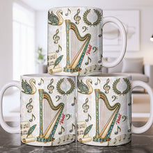 Load image into Gallery viewer, Personalized Musical Notes Coffee Mug Custom Gift for Music Lovers
