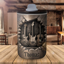 Load image into Gallery viewer, Personalized 10oz Stainless Steel Tumbler Custom Name Music Gift for Him
