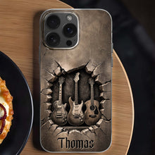Load image into Gallery viewer, Personalized Clear Phone Case Custom Name Music Lover Gift
