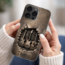 Load image into Gallery viewer, Personalized Clear Phone Case Custom Name Music Lover Gift
