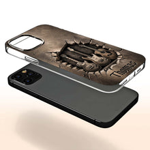 Load image into Gallery viewer, Personalized Clear Phone Case Custom Name Music Lover Gift

