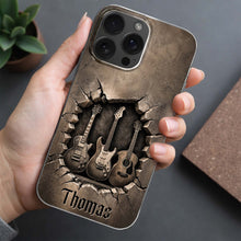Load image into Gallery viewer, Personalized Clear Phone Case Custom Name Music Lover Gift
