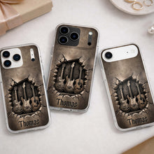 Load image into Gallery viewer, Personalized Clear Phone Case Custom Name Music Lover Gift
