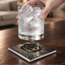 Load image into Gallery viewer, Personalized Music-Themed Ceramic Coaster Custom Gift for Dad
