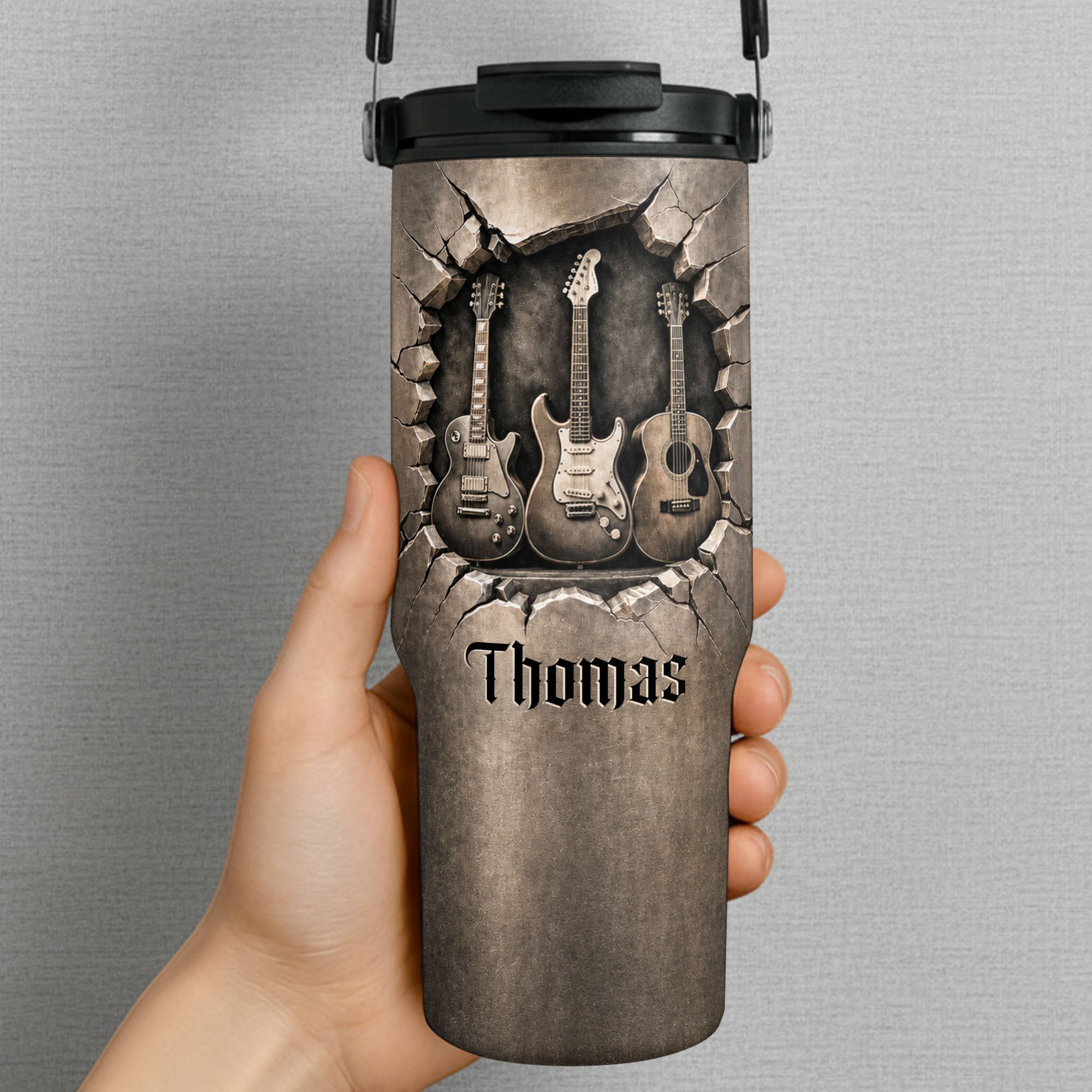Personalized 30oz Tumbler for Music Lovers Custom Name Gift