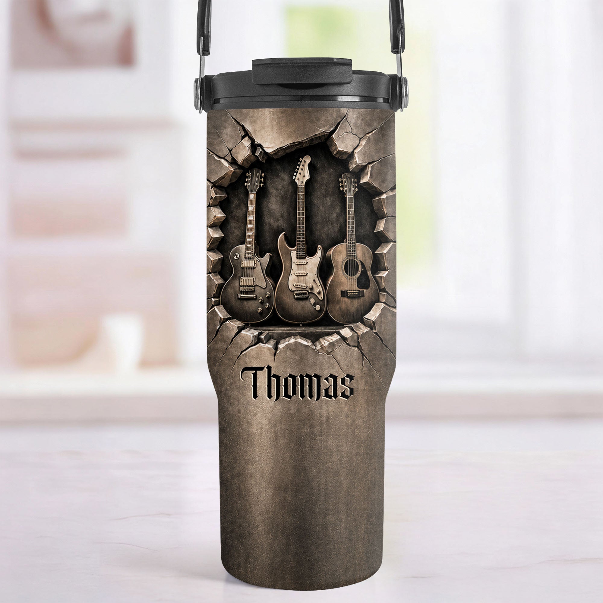 Personalized 30oz Tumbler for Music Lovers Custom Name Gift