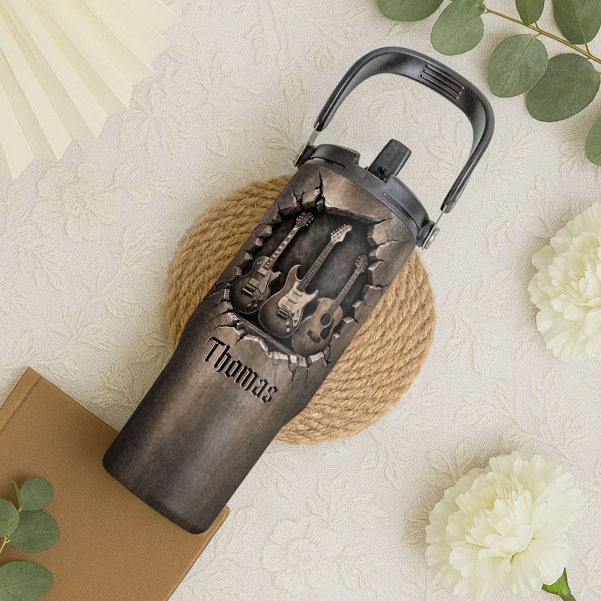 Personalized 30oz Tumbler for Music Lovers Custom Name Gift