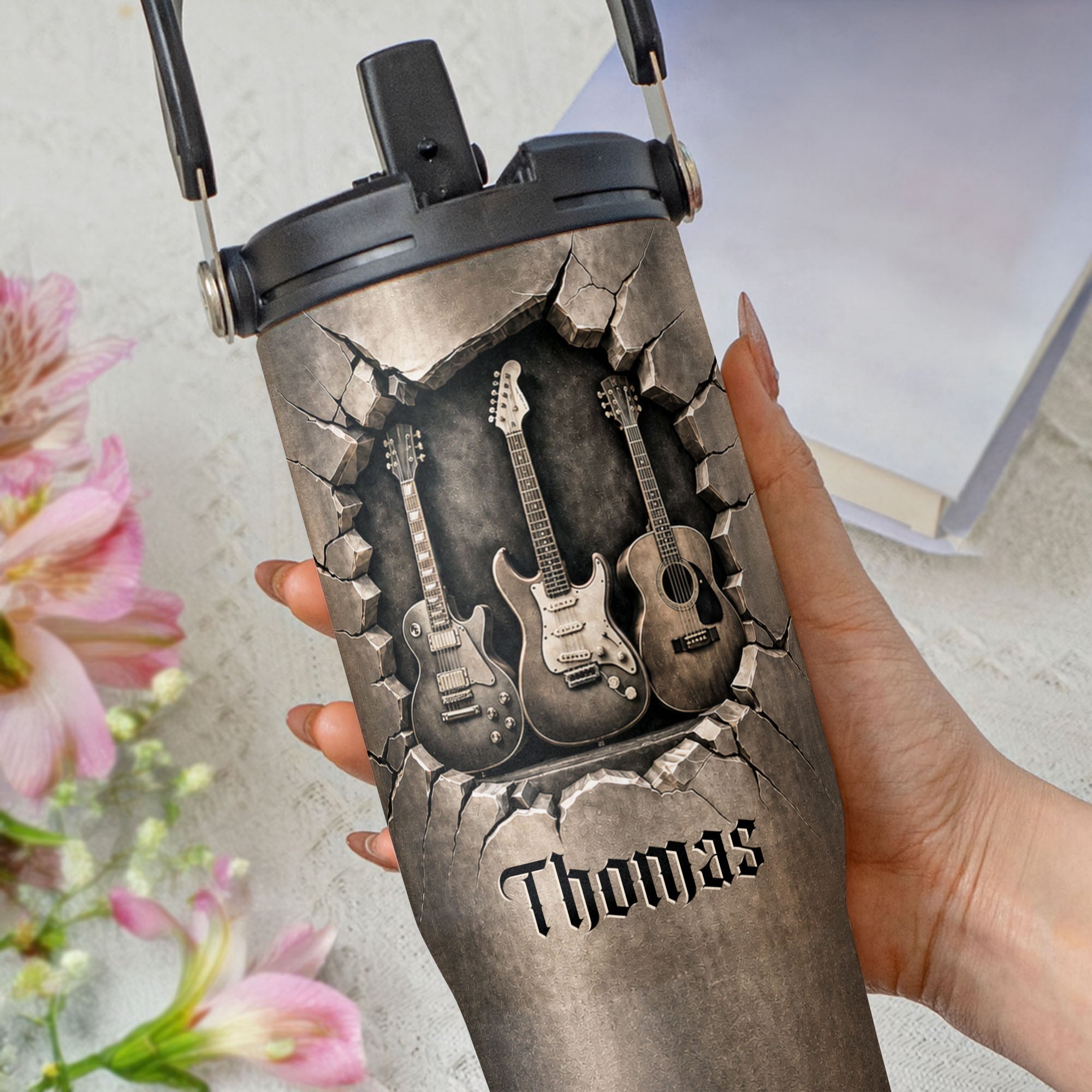 Personalized 30oz Tumbler for Music Lovers Custom Name Gift