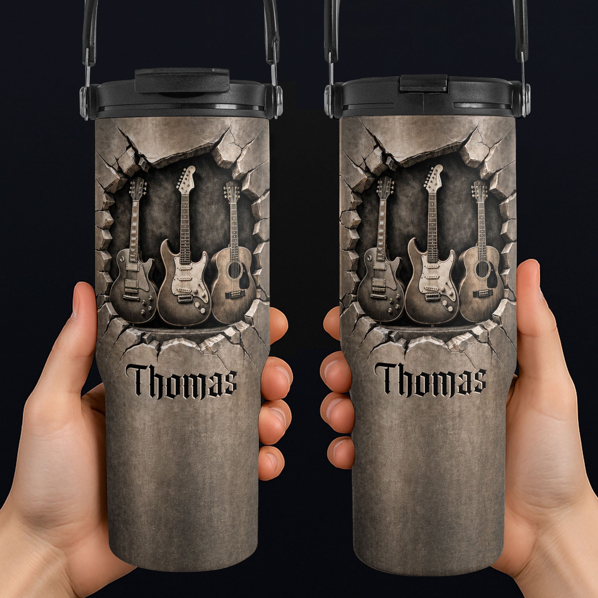 Personalized 30oz Tumbler for Music Lovers Custom Name Gift