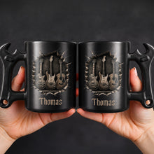 Load image into Gallery viewer, Personalized Wrench Handle Coffee Mug Custom Gift for Dad
