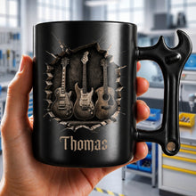 Load image into Gallery viewer, Personalized Wrench Handle Coffee Mug Custom Gift for Dad
