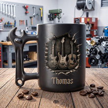 Load image into Gallery viewer, Personalized Wrench Handle Coffee Mug Custom Gift for Dad

