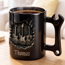 Load image into Gallery viewer, Personalized Wrench Handle Coffee Mug Custom Gift for Dad
