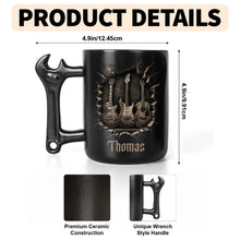 Load image into Gallery viewer, Personalized Wrench Handle Coffee Mug Custom Gift for Dad
