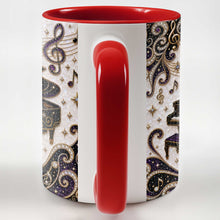 Load image into Gallery viewer, Personalized Ceramic Accent Mug Music Gift for Music Lovers
