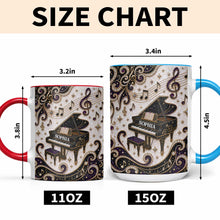 Load image into Gallery viewer, Personalized Ceramic Accent Mug Music Gift for Music Lovers
