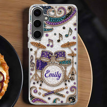 Load image into Gallery viewer, Personalized Clear Phone Case for Music Lovers Custom Name Gift
