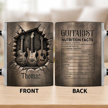 Load image into Gallery viewer, Personalized Music Accent Mug Custom Guitar Design Gift for Him
