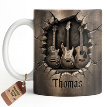 Load image into Gallery viewer, Personalized Music Mug Custom Gift for Guitar Lovers Dad
