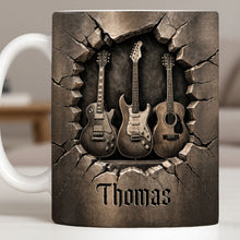 Load image into Gallery viewer, Personalized Music Mug Custom Gift for Guitar Lovers Dad
