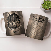 Load image into Gallery viewer, Personalized Music Mug Custom Gift for Guitar Lovers Dad
