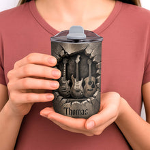 Load image into Gallery viewer, Personalized Guitarist Nutrition Facts 10oz Tumbler Gift for Music Lovers
