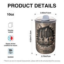 Load image into Gallery viewer, Personalized Guitarist Nutrition Facts 10oz Tumbler Gift for Music Lovers
