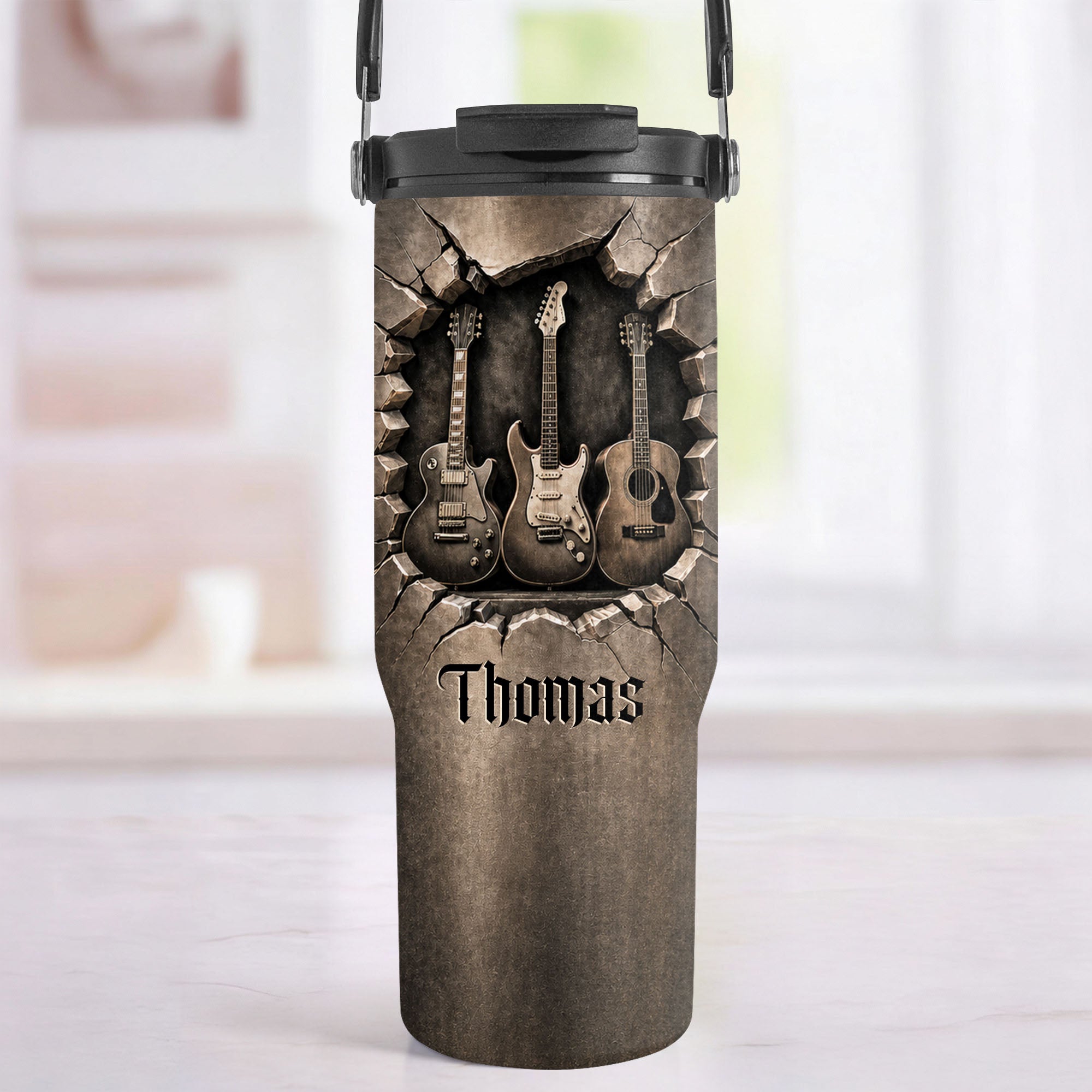 Personalized 30oz Tumbler Custom Name Gift for Music Lovers