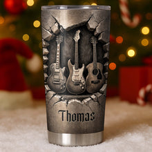 Load image into Gallery viewer, Personalized Music Tumbler Custom Name Gift for Dad 20oz 30oz
