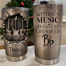 Load image into Gallery viewer, Personalized Music Tumbler Custom Name Gift for Dad 20oz 30oz
