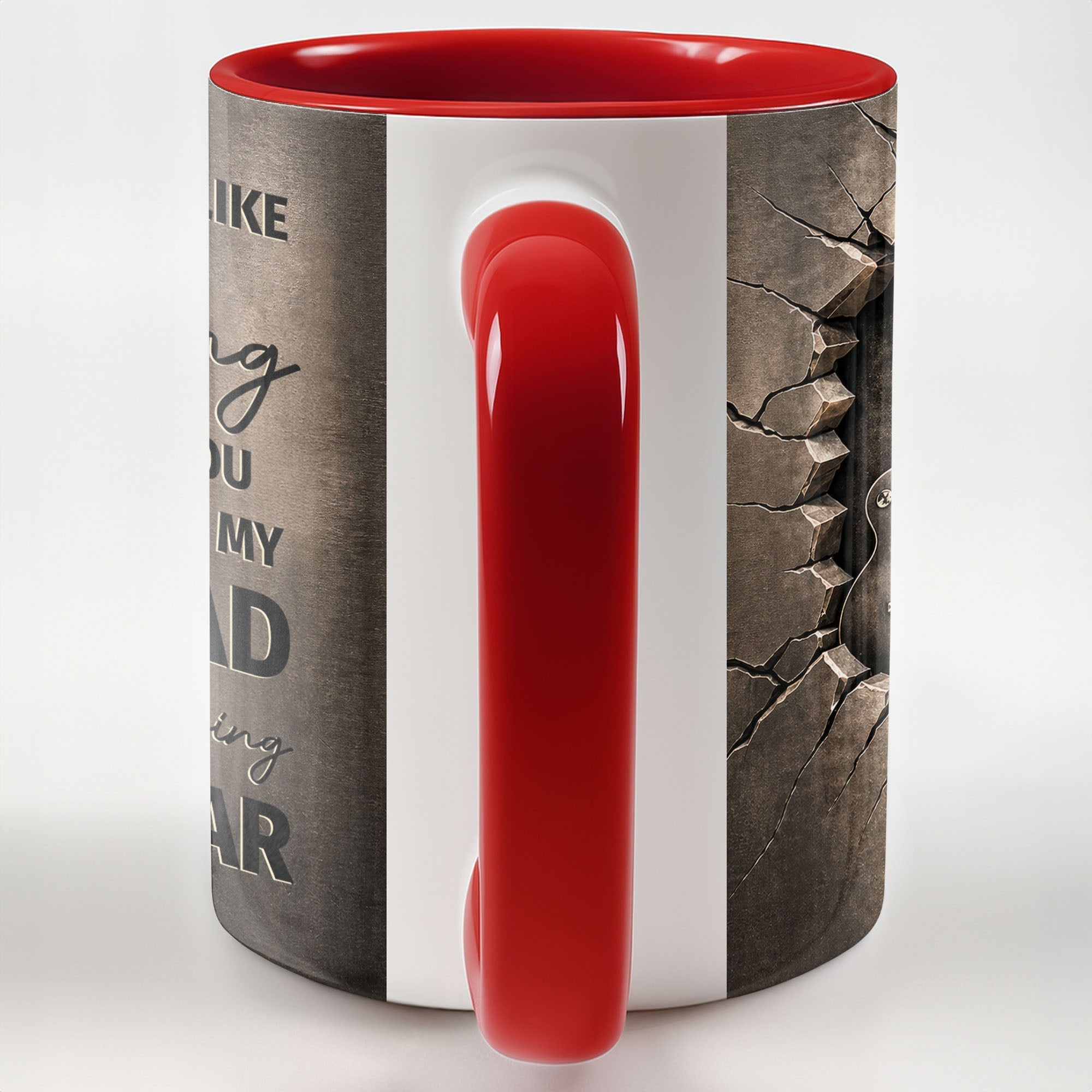 Personalized 3D Guitar Accent Mug Custom Gift for Music Lovers
