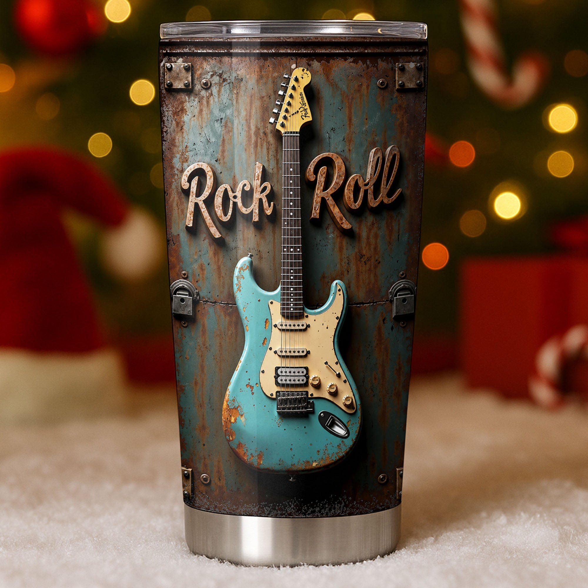 Personalized Stainless Steel Tumbler Custom Music Gift for Dad