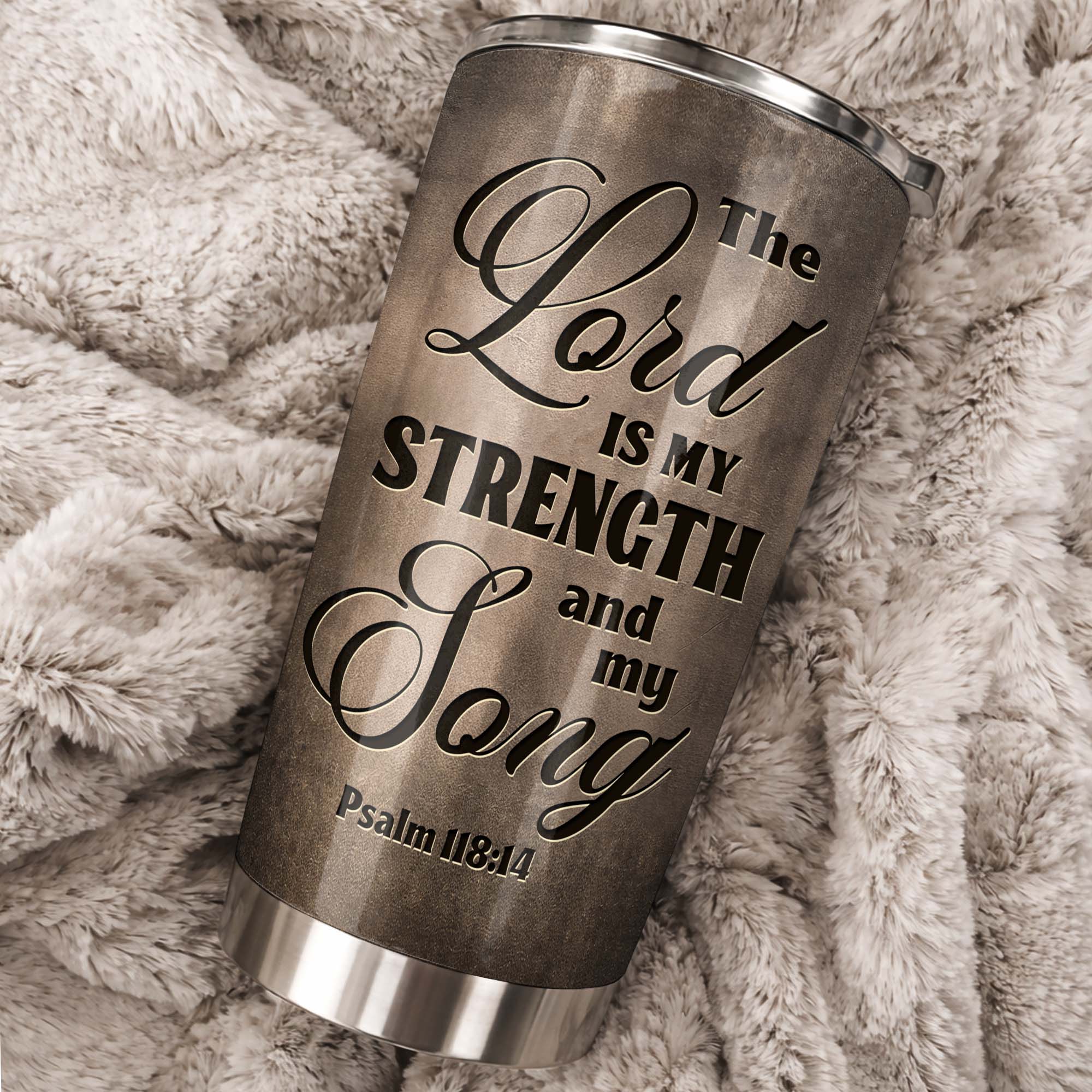 Personalized 20oz Stainless Steel Tumbler Gift for Dad - Christian Music Lovers