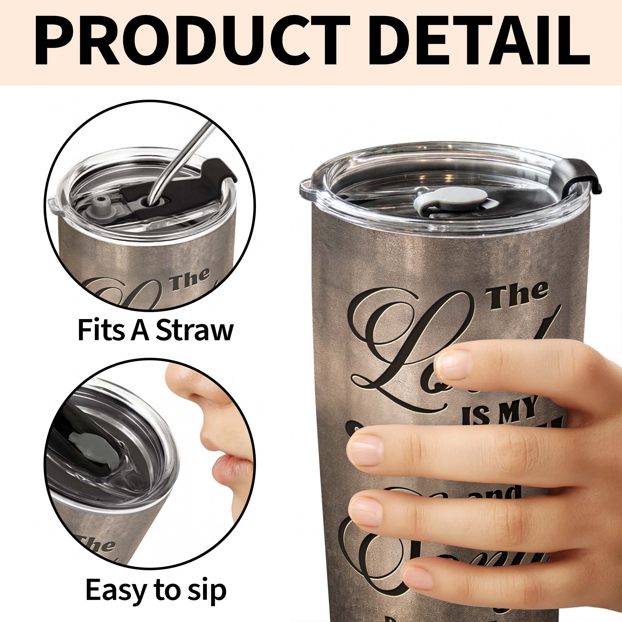 Personalized 20oz Stainless Steel Tumbler Gift for Dad - Christian Music Lovers