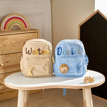 Load image into Gallery viewer, Personalized Corduroy Backpack for Kids - Custom Name Gift
