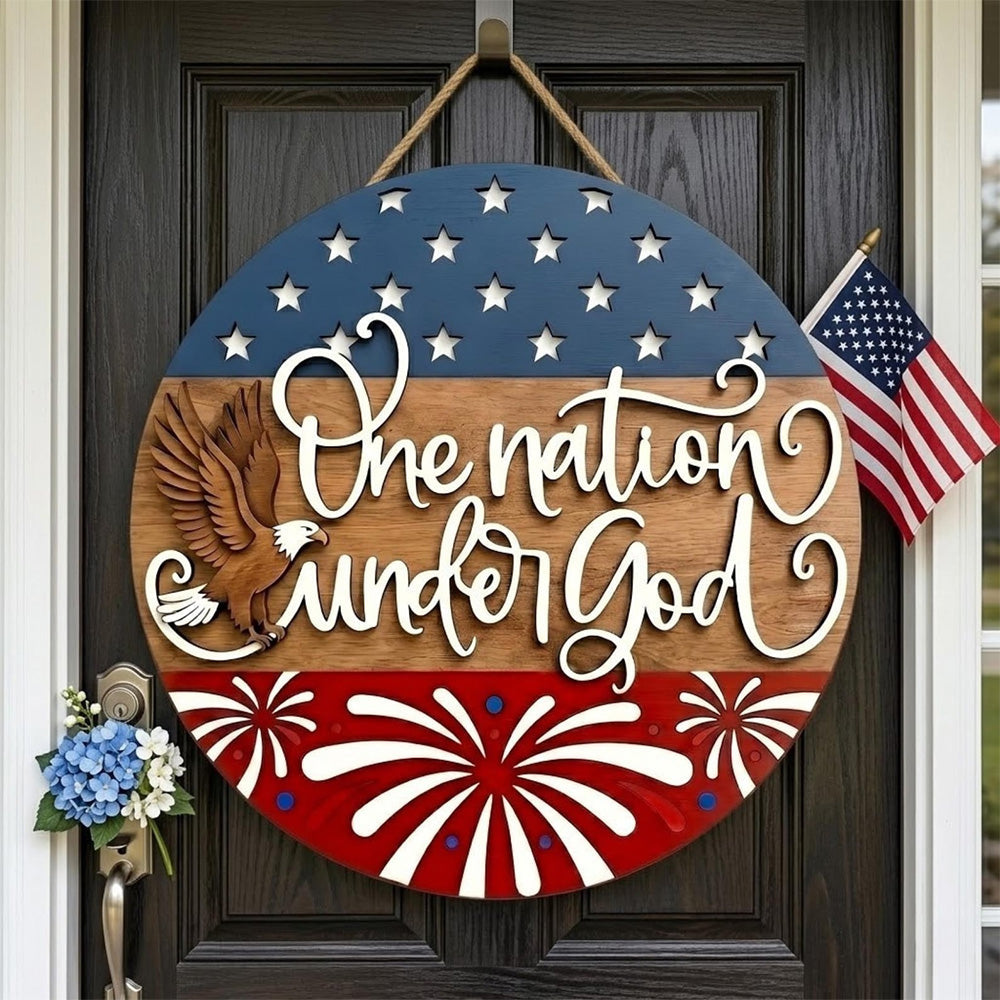 Personalized 250th Anniversary Patriotic Wood Sign Gift