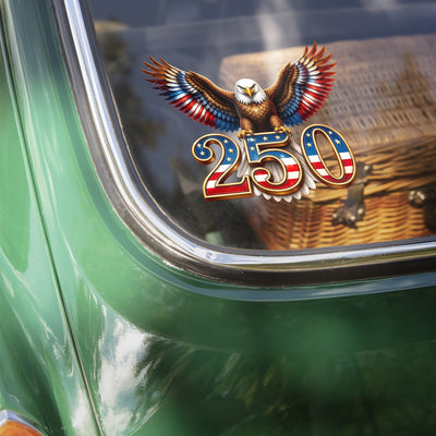 250th Anniversary American Eagle Car Window Decal Sticker