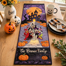 Load image into Gallery viewer, Personalized Quilted Table Runner Halloween Decoration for Family
