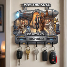 Load image into Gallery viewer, Personalized Star Wars Hanging Rack Customized Key Holder Gift for Movie Fans
