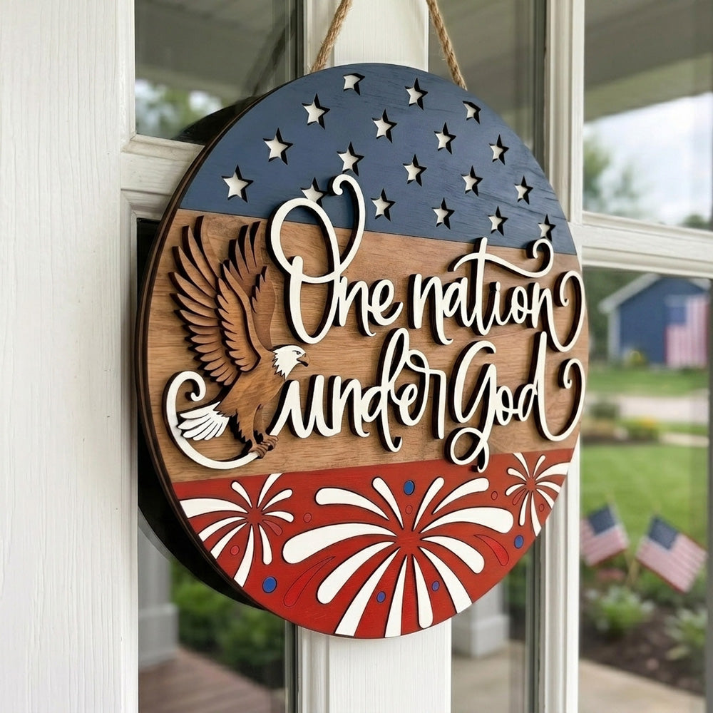 Personalized 250th Anniversary Patriotic Wood Sign Gift