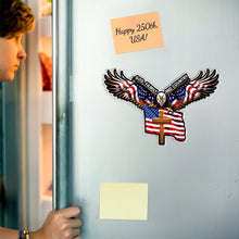 Load image into Gallery viewer, Personalized Acrylic Eagle Cross Magnet Christian Gift for Family
