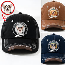 Load image into Gallery viewer, Personalized Dog Photo Baseball Cap Custom Name Gift for Pet Parents

