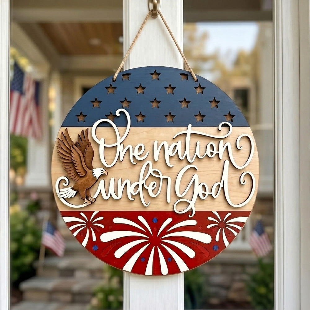 Personalized 250th Anniversary Patriotic Wood Sign Gift