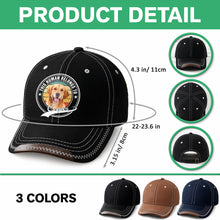 Load image into Gallery viewer, Personalized Dog Photo Baseball Cap Custom Name Gift for Pet Parents
