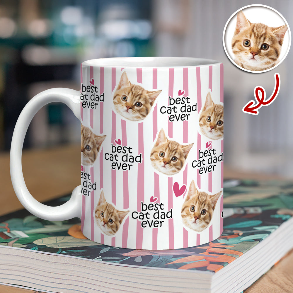 Custom Pet Photo Mug Gift for Dog Dad Mom Personalized