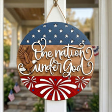 Load image into Gallery viewer, Personalized 250th Anniversary Patriotic Wood Sign Gift
